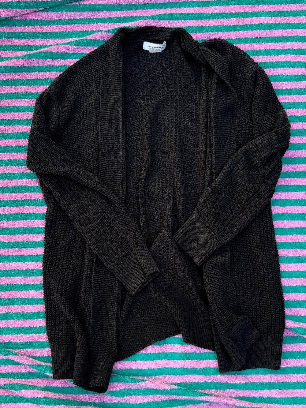 Club Monaco 100% Cotton Knit Cardigan